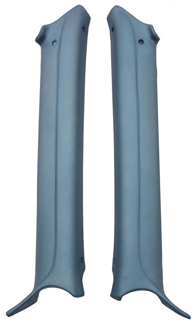 RestoParts Pillar Pads, Interior Molded 1968-69 A-Body Coupe, Medium Blue PXM1501MB