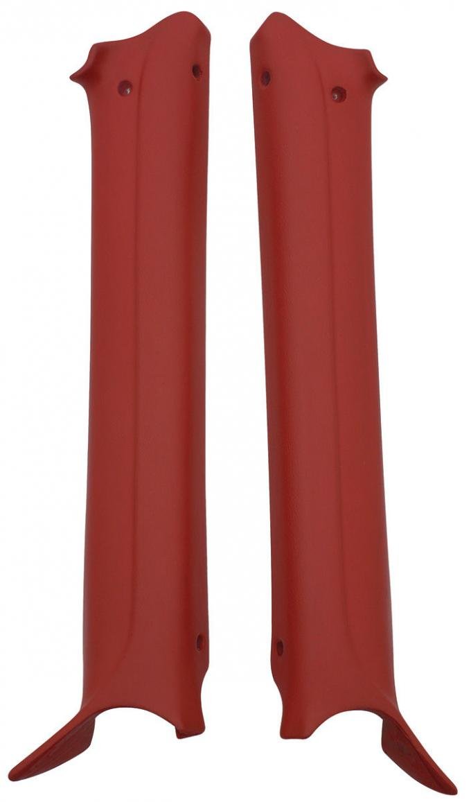 RestoParts Pillar Pads, Interior, Molded, 1968-69 A-Body (El Camino & Sedans w/Pillar Post), Red PXM1505RD