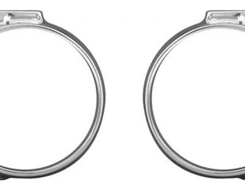 RestoParts Headlamp Bezels, 1967 Chevelle/El Camino, Pair 9567CHB