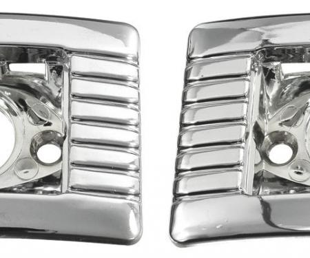 RestoParts Bezel, Quarter Armrest Courtesy Light, 1962-72 Buick Convertible, Pair G200211-PR