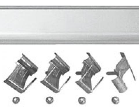 RestoParts Molding, Top Of Tailgate, 1968-72 El Camino, w/ Clips 03M600