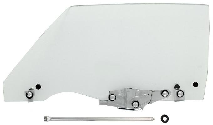 RestoParts Door Glass/Guide Assembly, 1970-72 Chevelle Coupe/Convertible, Left CH28166LH