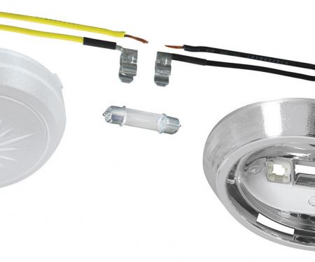 RestoParts Dome Light Kit, 1969-77 Buick/Olds/Pont, 1971-88 Chevrolet DLK006