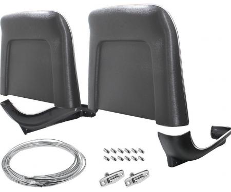 RestoParts Seatback/Base Kit, 1967-68, Strato Bench, Black C987BK