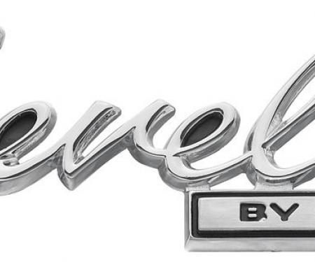 RestoParts Emblem, 1969 Trunk Lid "Chevelle by Chevrolet" Chevelle PZ00074