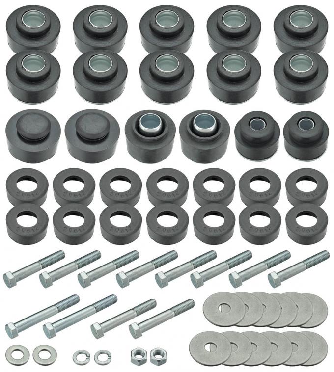 RestoParts Bushing Kit, Body, 1970-72 Monte Carlo, w/Hardware SB614K