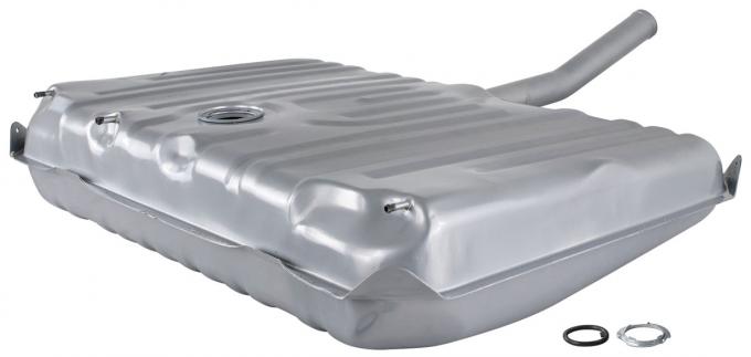 RestoParts Fuel Tank, 20-Gallon, 1971-72 G.T.L., 3-Vents, w/Neck, Galvanized Steel G242183GV