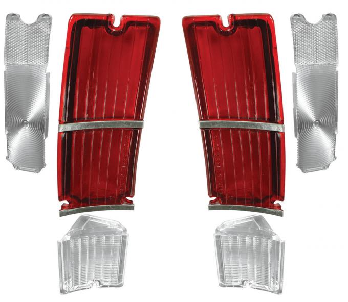 RestoParts Lens Kit, Tail Light, 1966 El Camino 566825