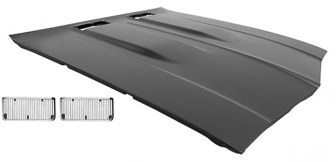 RestoParts Hood, Steel, 1969 Chevelle/El Camino, SS, W/Grilles C99122