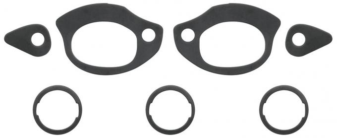 RestoParts DOOR HANDLE/LOCK GASKET KIT DHG220