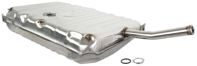 RestoParts Fuel Tank, 17-Gallon, 1968-72 El Camino, w/EEC, w/3 Vents, w/Neck, Stainless Steel CH28910SS