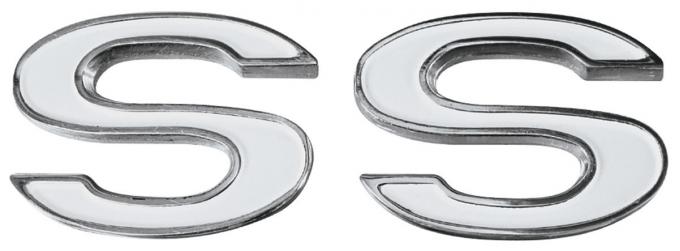 RestoParts Emblem, Fender, 1969-72 Chevelle/El Camino, SS, Pair PZ00055