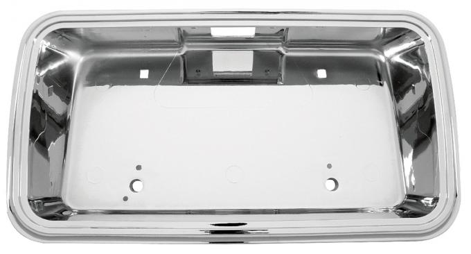 RestoParts License Plate Pocket, 1978-87 El Camino, Reproduction, Chrome L240268CH