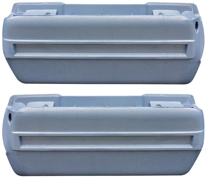 RestoParts Base, Armrest 1968-72 GM "A" Body Front (pair), Light Blue DP6230LB