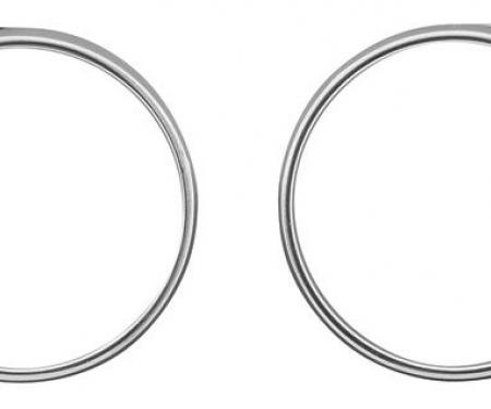 RestoParts Headlamp Bezels, 1966 Chevelle/El Camino, Pair 9566CHB