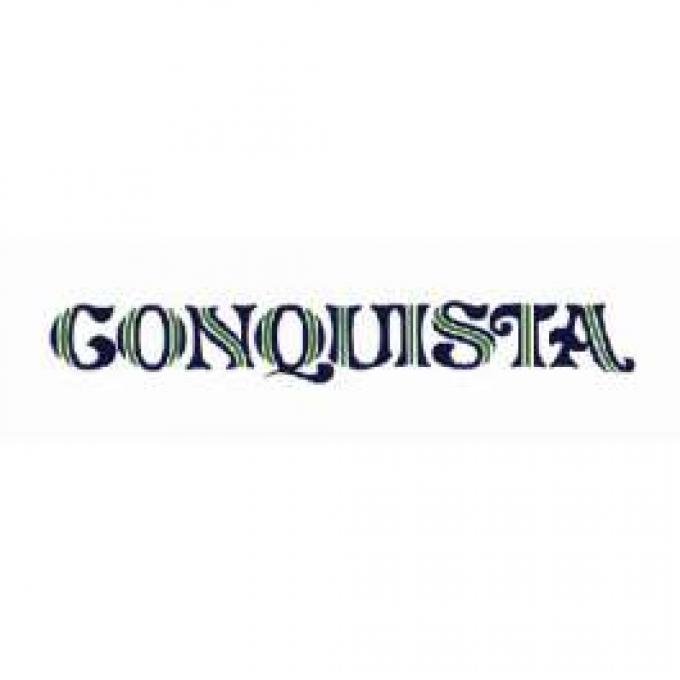 El Camino Conquista Tailgate Decal, Blue & Lime, 1978-1984