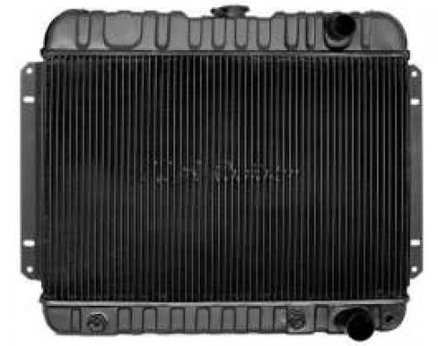 El Camino Radiator, Small Block, 2-Row, Straight Outlet, For Cars With Manual Transmission & Without Air Conditioning, U.S. Radiator, 1964-1965