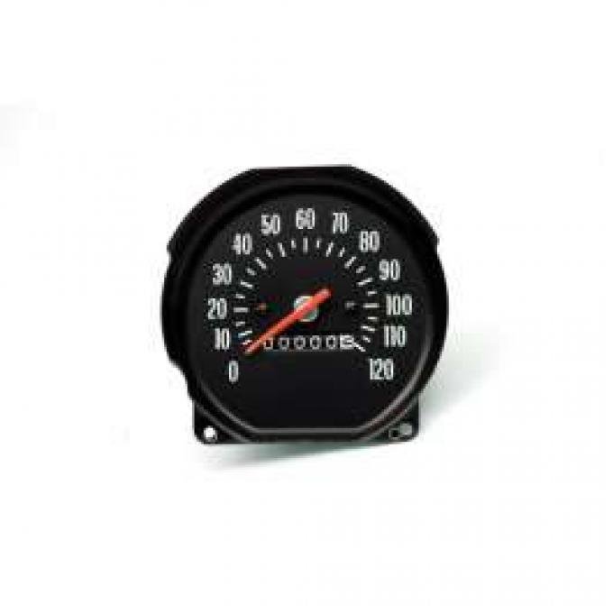 El Camino Speedometer, For Round Style Gauge Dash, With Console Shift Only, 1971-1972