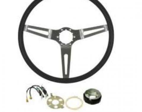 El Camino Steering Wheel, 3 Spoke Cushion, Complete, 1969-1970