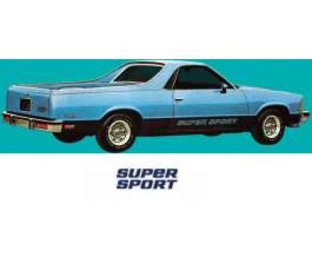 El Camino Super Sport Decal Set, Blue, 1978-1982