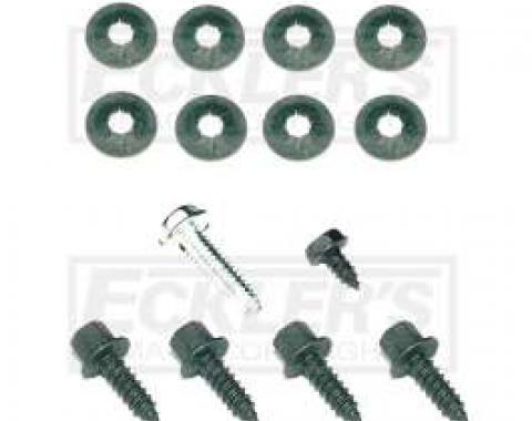El Camino Heater Control Cables Retainers, With AC, 1964-1965