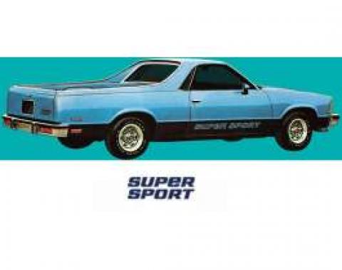 El Camino Super Sport Decal Set, Blue, 1978-1982