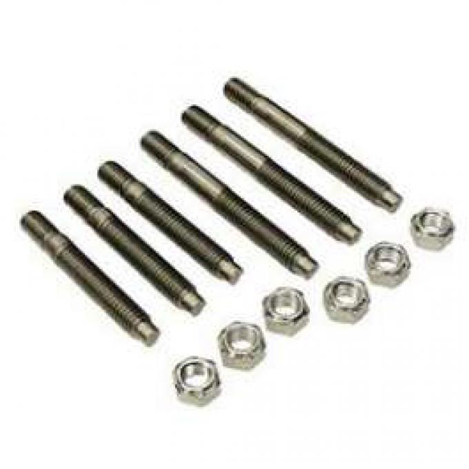 El Camino Exhaust Manifold Stud Set, Small Or Big Block, Stainless Steel, 1964-1973