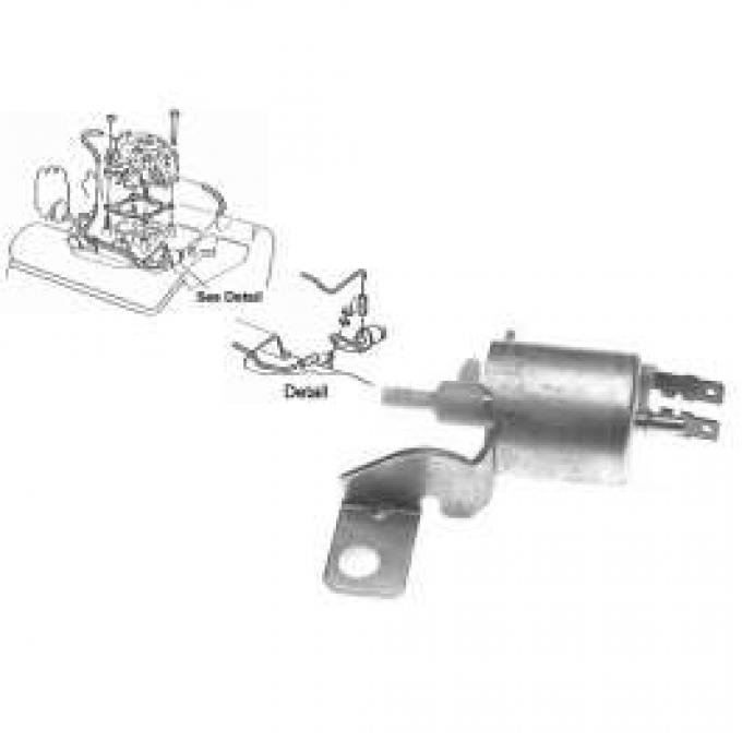 El Camino Transmission Control Spark Solenoid (TCS) With Munice Or T-10, Pin Style, 1970-1975