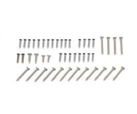 El Camino Exterior Screw Kits Laguna, 46 Pieces, 1973-1977