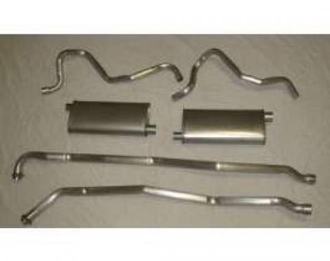 El Camino Exhaust, Aluminized, Dual, Without Resonators, 327 & 350 Engine, 1968-1969