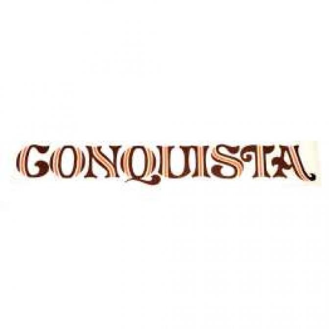 El Camino Conquista Tailgate Decal, Brown & Orange, 1985-1987