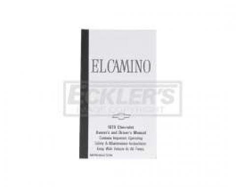 El Camino Owners Manual, 1979