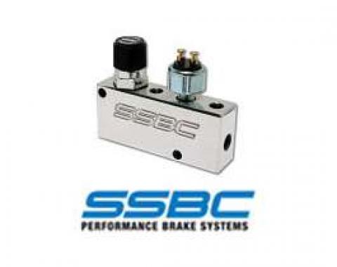Proportioning Valve, SSBC, Adjustable, With Brake Light Switch, Polished