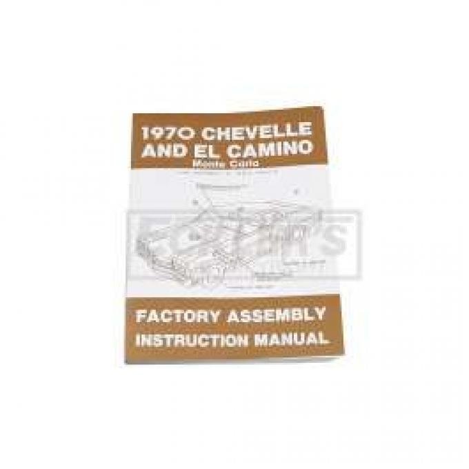 1965 Chevrolet Chevelle & El Camino Factory Assembly Manual Reprint - Malibu SS, Restoration Guide 6 thumbnail image