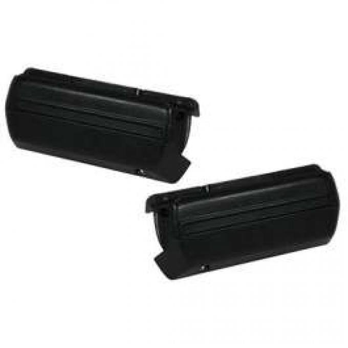 El Camino Arm Rest Bases, Black, 1968-1972