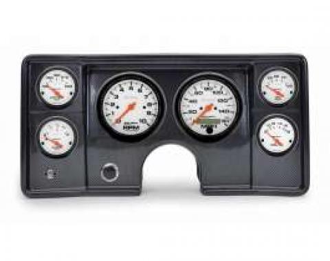 El Camino Instrument Cluster Panel, Carbon Fiber Finish, With Phantom Gauges, 1978-1981