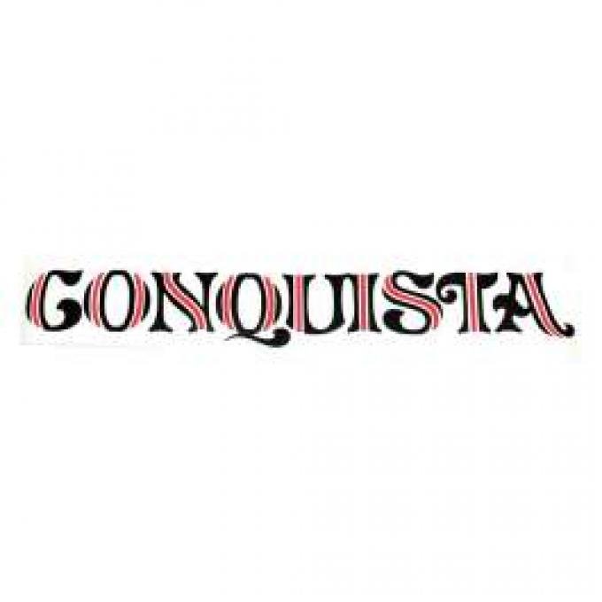 El Camino Conquista Tailgate Decal, Black & Red, 1985-1987