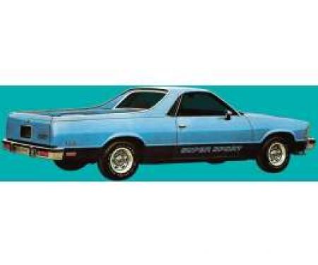 El Camino Super Sport Decal Set, Red, 1978-1982