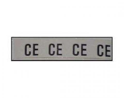 El Camino Engine Compartment Decals Accelerator Tag Ce, 1969-1970