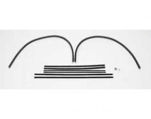 El Camino Door Window Felt Set, Inners & Outers, Deluxe Original With All Glass Run Channels, 1959-1960