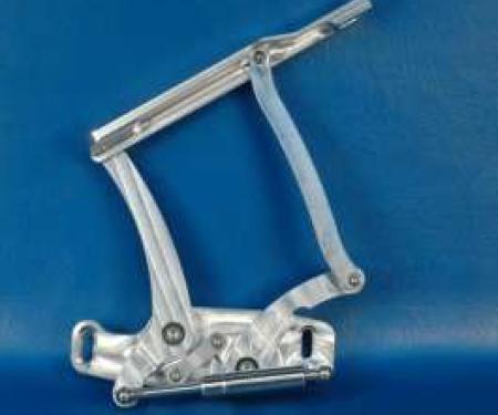 El Camino Billet Aluminum Hood Hinges, Machined Finish, 1964