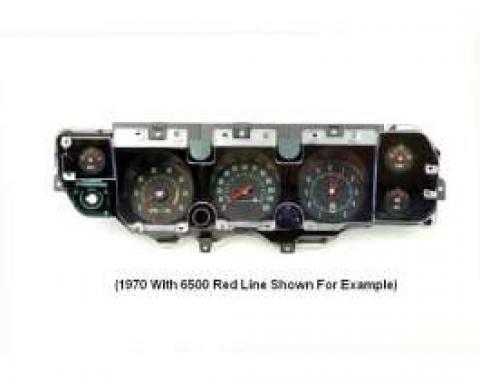 El Camino Instrument Cluster Assembly, With 5500 RPM Redline Tachometer, Super Sport (SS), 1970