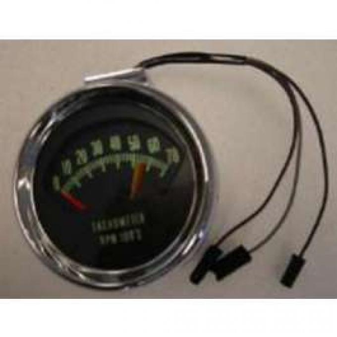 El Camino Tachometer, 6200 RPM Red Line, 1966