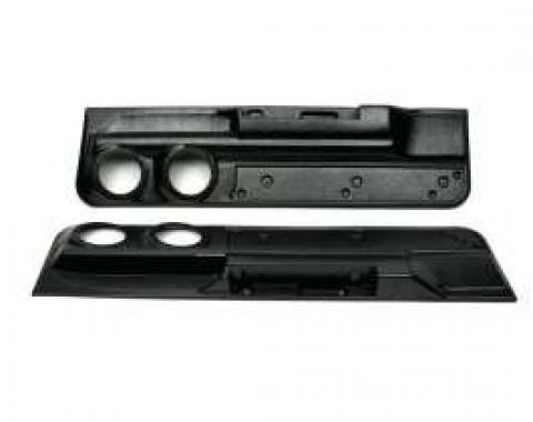 El Camino Lower Door Panels, With Dual Speaker Openings, Black, 1978-1987