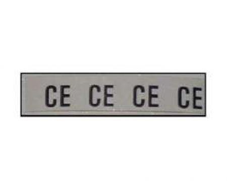 El Camino Engine Compartment Decals Accelerator Tag Ce, 1969-1970