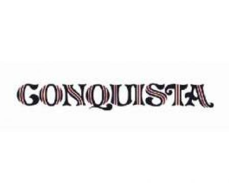El Camino Conquista Tailgate Decal, Charcoal & Red, 1978-1979