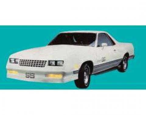 El Camino Choo Choo Super Sport Decal Set, Black, 1984-1987