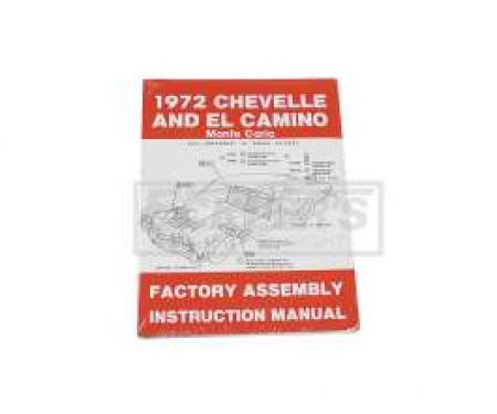 El Camino Factory Assembly Manual, 1972