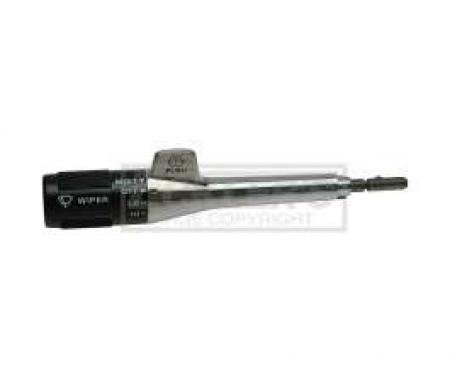 El Camino Turn Signal Lever, With Wiper Except Pulse, With Dimmer, Chrome Body, 1982-1983