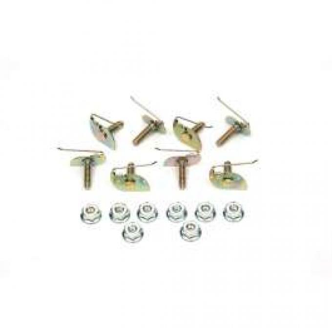 El Camino Front Eyebrow Molding Clip Set, 1960